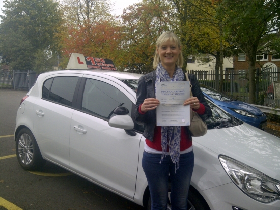 Well done 0 faults on your driving test