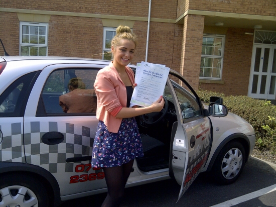 Well done a pass with out any faults congratulations