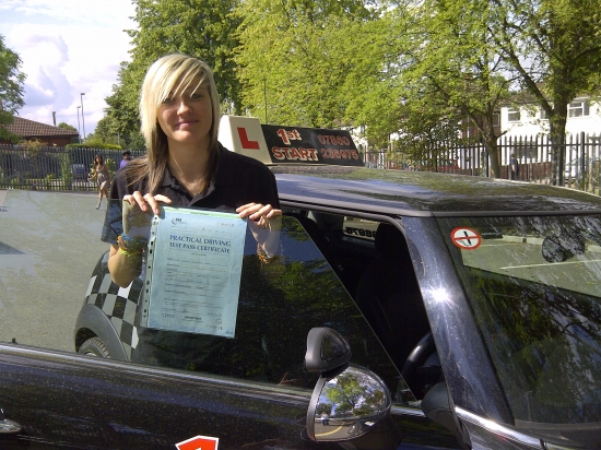 Well done Jody on passing your driving test
