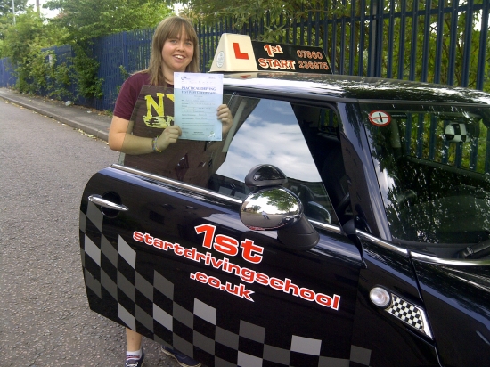 congratulations on passing your driving test with 3 minor faults well done