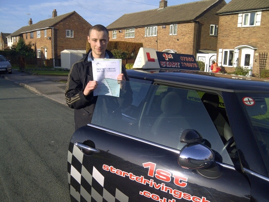 Congratulations Dan on passing your driving test <br />
<br />
well done