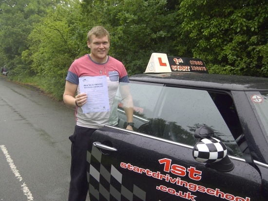 Well done passed your driving test with no faults congratulations