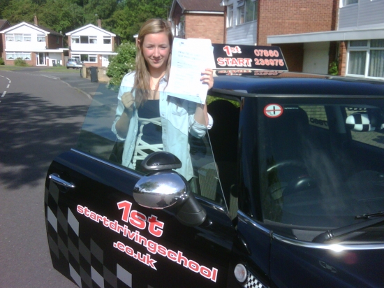 Well done Sammy on passing your driving test