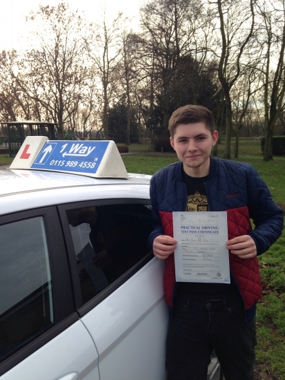 Passed on 21st January 2014 at Colwick Driving Test Centre with the help of his Driving Instructor Martin Powell