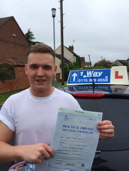 Passed on 28th May 2014 at Clifton Driving Test Centre with the help of his driving instructor Andrew Wakefield