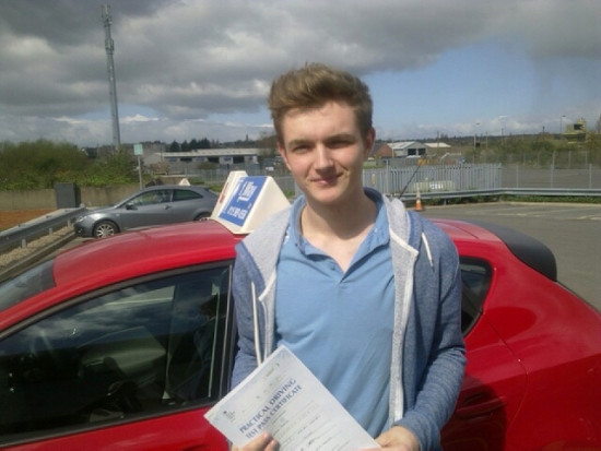 Passed on 8th April 2014 at Colwick Driving Test Centre with the help of his Driving Instructor Mike Kalwa