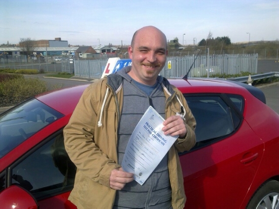 Passed on 18th March 2014 at Colwick Driving Test Centre with the help of his Driving Instructor Mike Kalwa