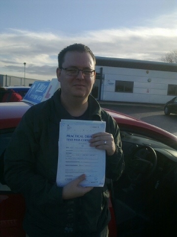 Passed on 8th January 2014 at Colwick Driving Test Centre with the help of his Driving Instructor Mike Kalwa