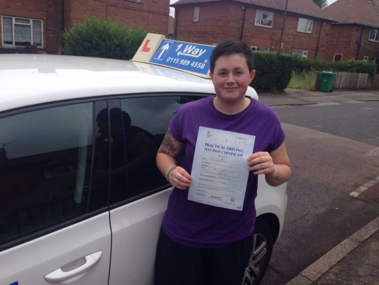 Passed on 19th June 2014 at Beeston Driving Test Centre with the help of his driving instructor Joanne Haines 