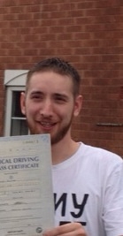 Passed on 29th October 2013 at Colwick Driving Test Centre with the help of his Driving Instructor Paul Fleming