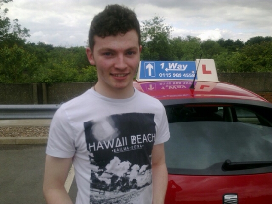 Passed on 23rd May 2014 at Colwick Driving Test Centre with the help of his driving instructor Mike Kalwa