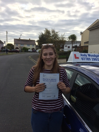 Congratulations Lily Only 4 minor driving faults