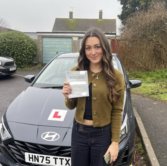 The best driving instructor! Andy is calm and funny, making driving an enjoyable experience every week. We practiced on all the relevant test routes and it payed off as I got zero faults! He never failed to make me laugh and I will miss his dad jokes that put me at ease! 10/10 I have recommended to all of my friends!!