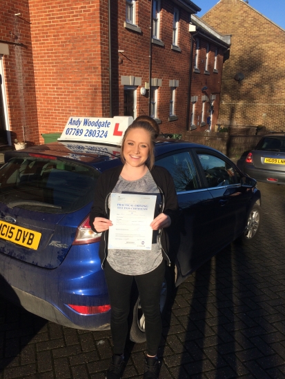 Well deserved pass Simone - Only 2 minor driving faults