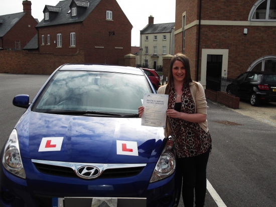 Amy passed with 2 minor faults