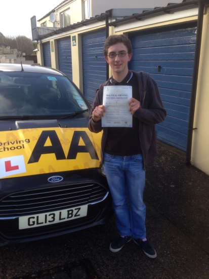 Well done Barry on an excellent pass with only 4 minor faults