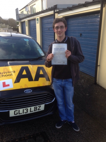 Well done Barry on an excellent pass with only 4 minor faults