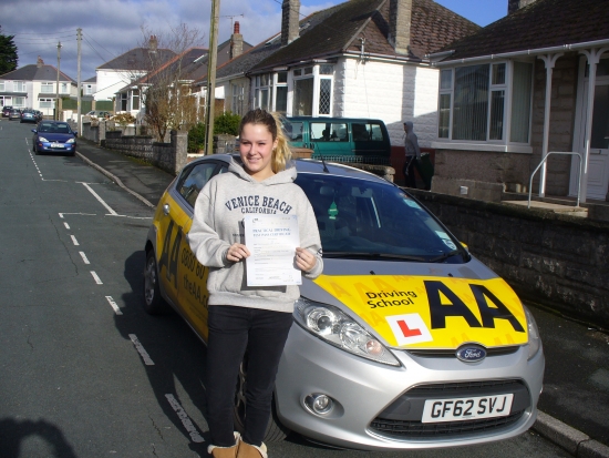 Well done Bess on passing your test