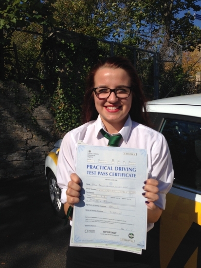 30092015<br />
<br />
Congratulations Bryony Venn on passing your driving test today FIRST TIME with only 3 minors superb effort