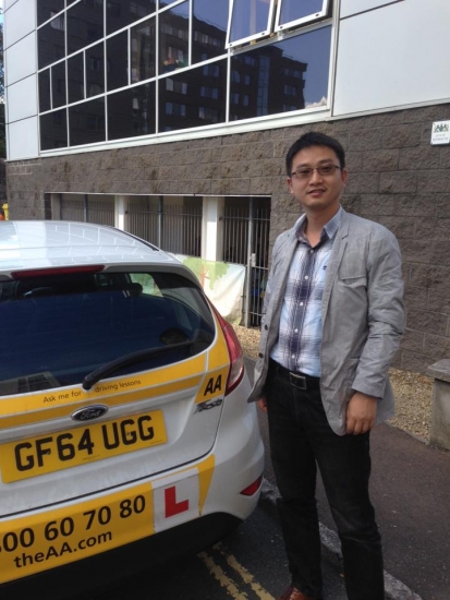 01092015 Well done to Chenguang Yang who passed his test today with only 3 minors — at Plymouth University
