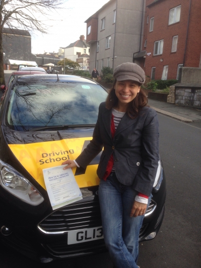 Congratulations Claudia on passing your test have may years happy driving