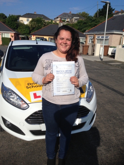 030914 Congratulations on first time pass Evelyn excellent result
