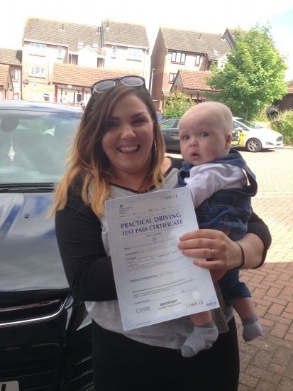 05072016<br />
<br />
Well done to Georgia Shilvock on passing her driving test this morning now Austen has his own personal taxi and driver