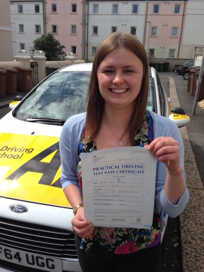 28042015 Congratulations Laura on passing First Time