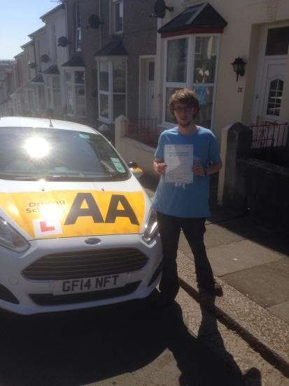 Another first time pass for Bryans School of Motoring congratulations on an excellent pass