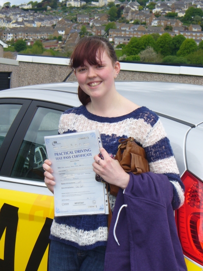 Congratulations to Jess on passing her test 1st time