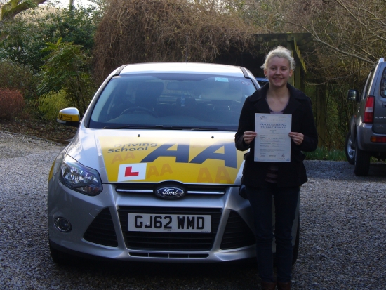 Congratulations to Lottie on her first time pass