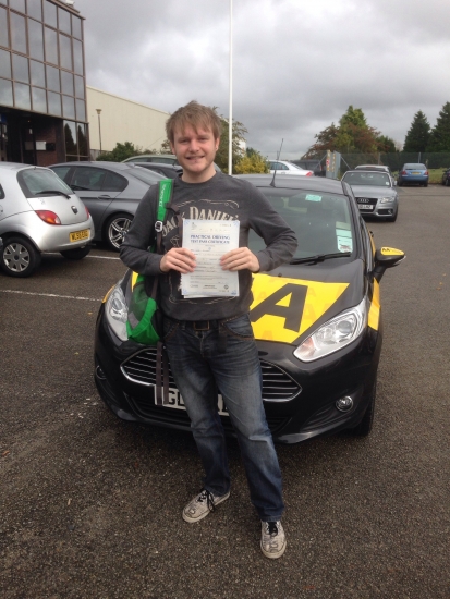 Well done Luke on passing your test