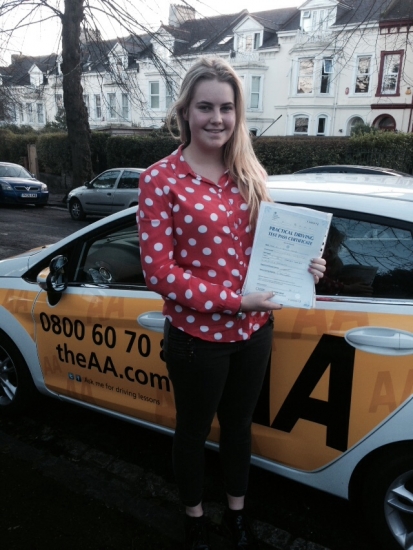 2115 Well done Olivia on passing your test have many happy days motoring
