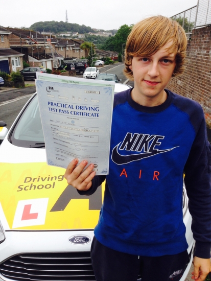 13072015 Congratulations to Owen Bending on passing his driving test today perseverance is the key if at first you donacute;t succeed try try again
