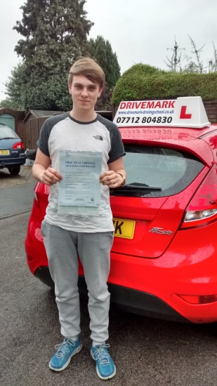 Well done Bruce Passed your driving test first time today in the pouring rain A well deserved pass Drive Safe mate