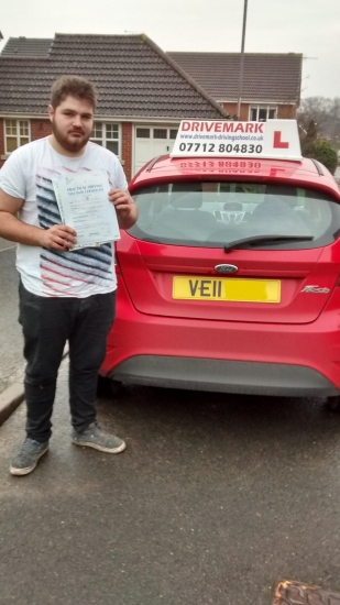 Well done Dave Passed your driving test first time today with only 1 minor fault Great result take care mate driving around in your Fiat Stilo Drive Safe