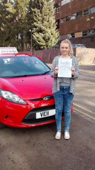 Well done Hannah Passed your driving test first time today with the strictest examiner in Worcester and made only 3 minor faults Great result Drive Safe