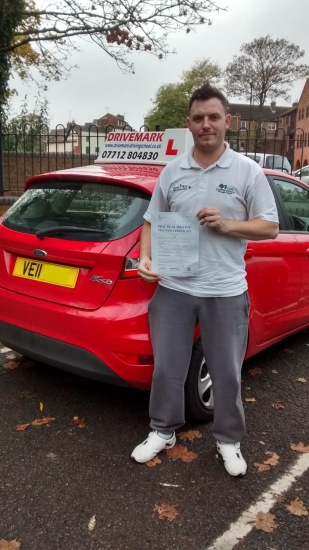 Well done Mart Passed your driving test first time today with only 2 minor faults All the best for the future mate Drive Safe