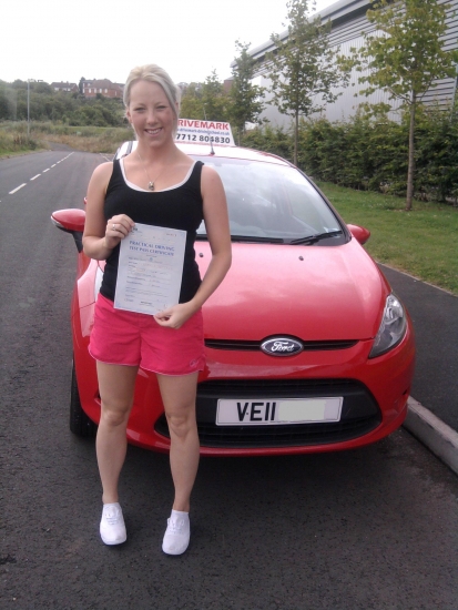 Well done Teresa Passed your driving test first time with only 4 minor faults Good luck with your new job and drive safe