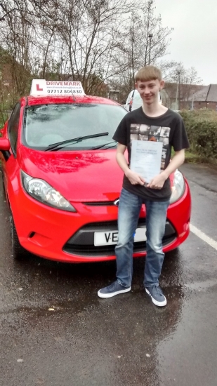 Well done John Passed your driving test first attempt today in the pouring rain and with only 3 minor faults Great result Drive Safe