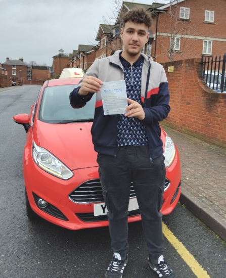 Well done Aigirdas passed your driving test first time today. All of your hard work payed off. Take care mate. Drive Safe!