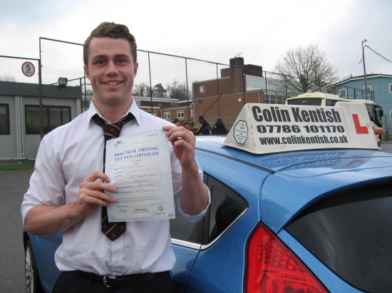 01 February 2013 - George passed 1st time with only 5 minor driving faults Well done George that was a really good result