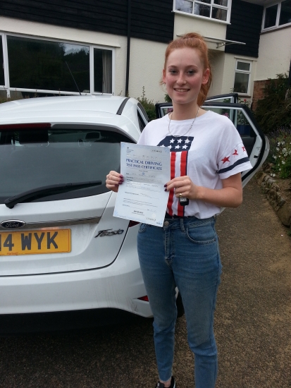 02 August 2017 - Harriet passed 1st time with only 1 minor driving fault Well done Harriet that was a brilliant result