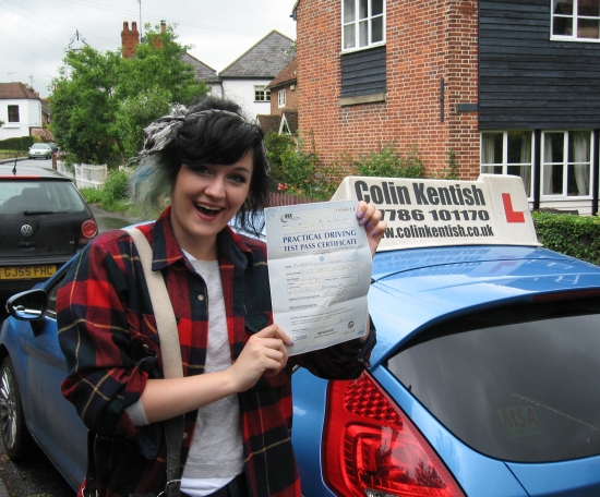 03 July 2012 - Beatrice passed first time with just 7 minor driving faults Well done Bea it took a while but you got there in the end Fantastic result