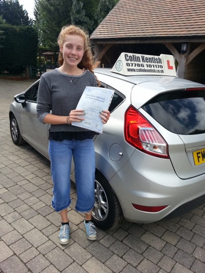 03 August 2017 - Ella passed 1st time with only 1 minor driving fault Well done Ella that was a brilliant result