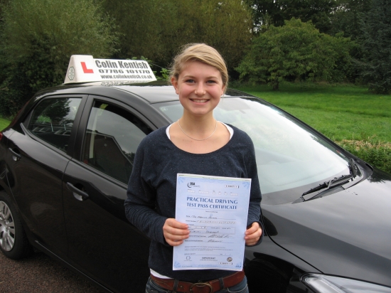 Frances was my first student to take a driving test which incorporated the Independent Driving module She did exceptionally well and passed first time with just 3 minor faults