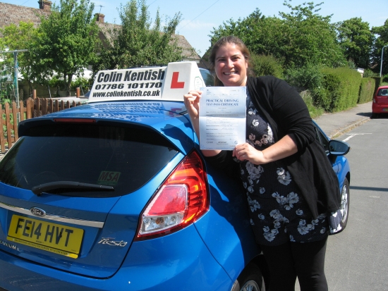 04 July 2014 - Valerie passed in Sevenoaks on her 2nd attempt Well done Valerie for controlling your nerves keeping calm and achieving a positive result