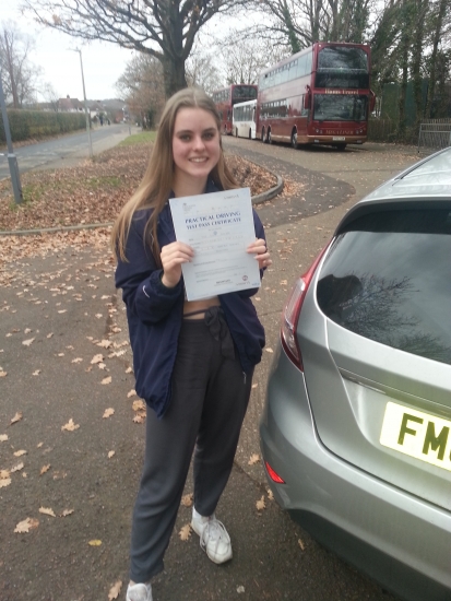 06 December 2017 - Lotte passed with only 2 minor driving faults Well done Lotte that was an excellent result