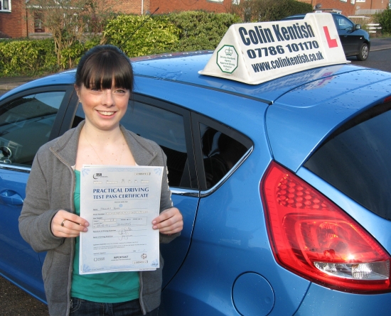 08 February 2013 - Hannah passed 1st time with only 6 minor driving faults Well done Hannah that was a really good result