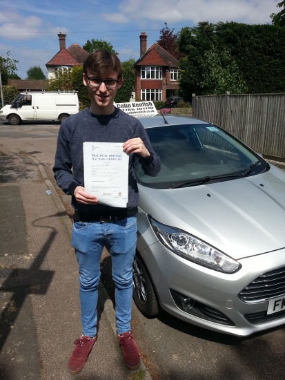 10 May 2017 - Jack passed 1st time with only 3 minor driving faults Well done Jack that was an excellent result